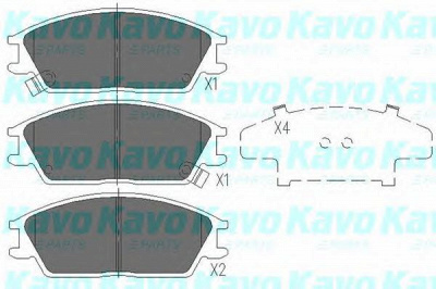 KAVO PARTS kbp3028 -  Комплект тормозных колодок, дисковый тормоз
